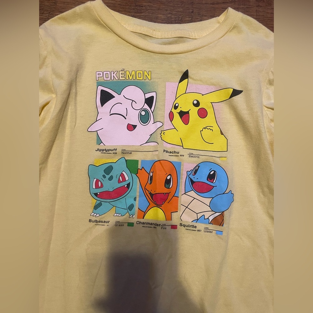 Long Sleeve Pokémon shirt girls 7/8